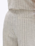 Striped Knit Bermuda Shorts Celio