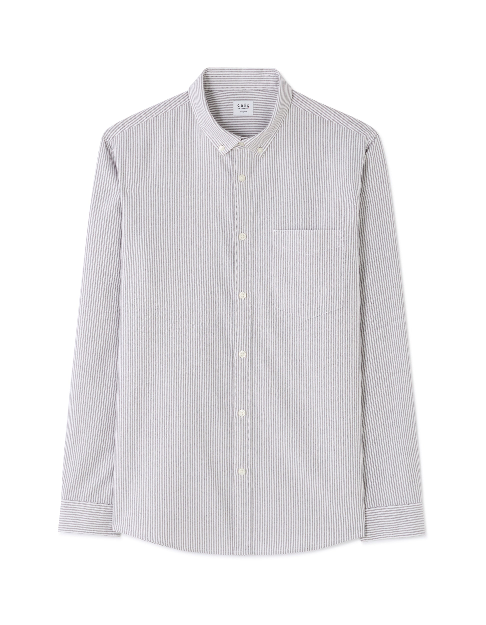 Bordeaux Fonce Long Sleeves Shirt - Celio Lebanon
