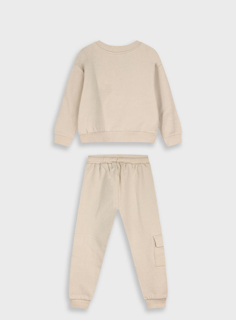 Children's Offwhite Tracksuit For Girl Energiers