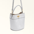 Furla Amelia M Bucket Bag in White - Bags 