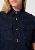 top in raw denim