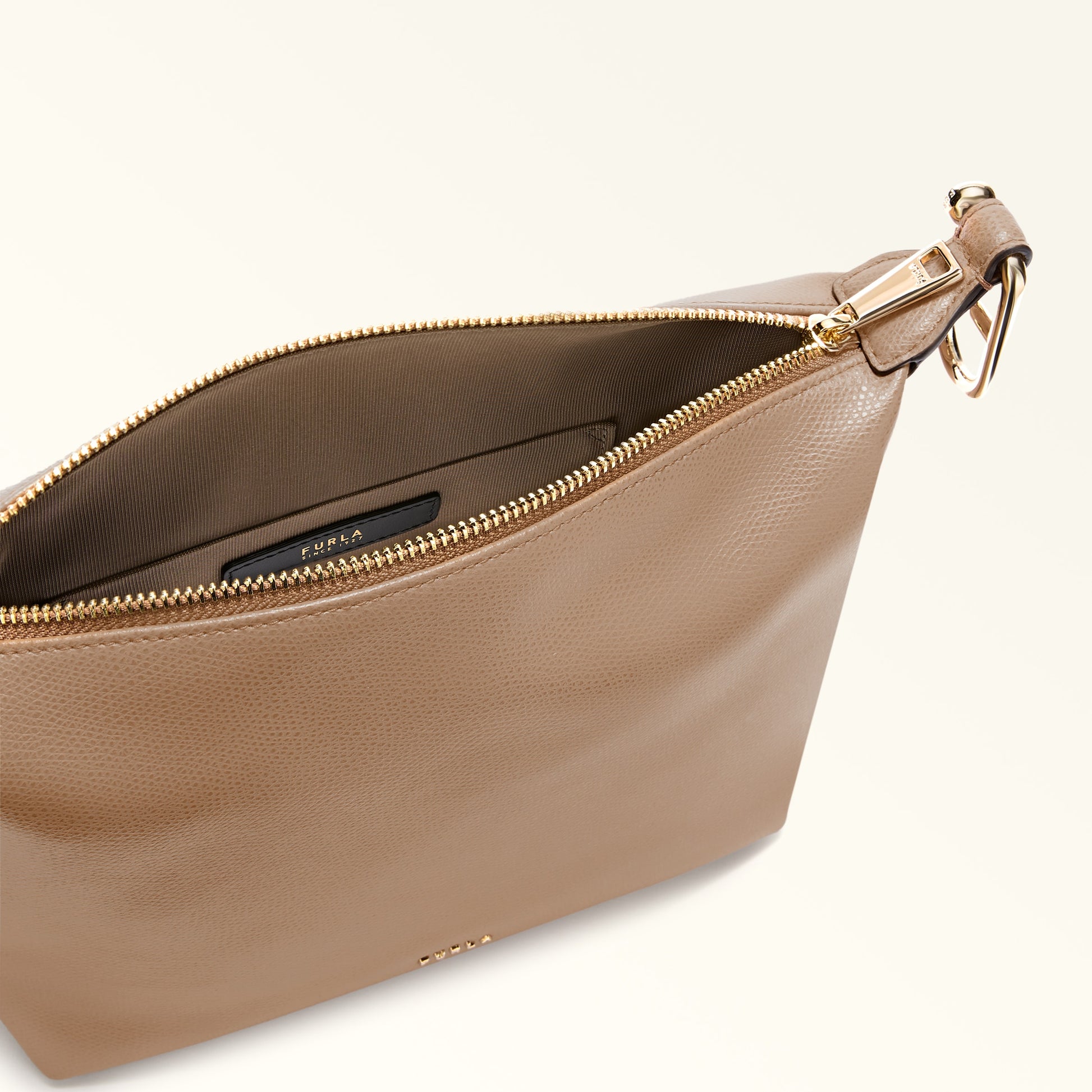 Furla Tonie Mini Hobo Bag In Leather