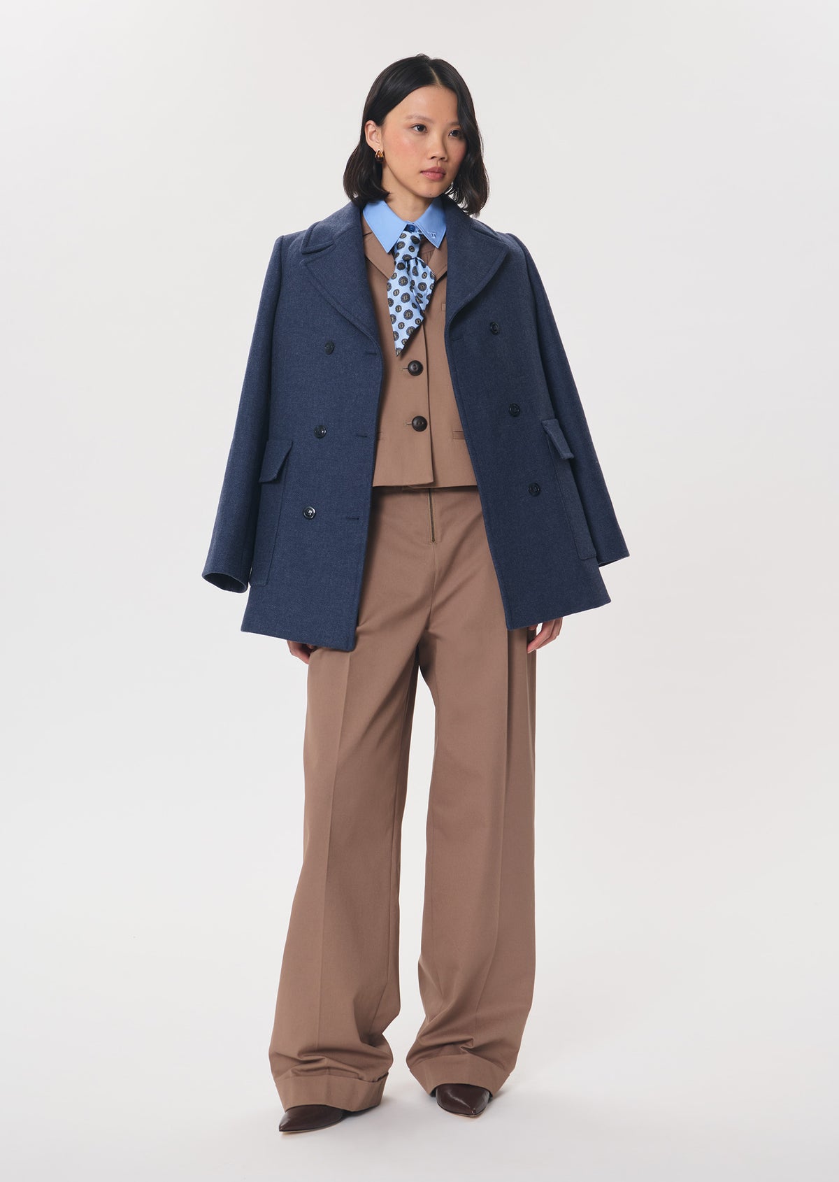 Vittorio vest in camel cotton by Tara Jarmon
