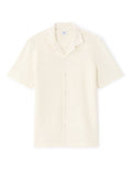 Celio Textured Regular Fit Short-Sleeved Shirt - Beige