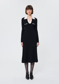 Remi  black knitted dress for women
