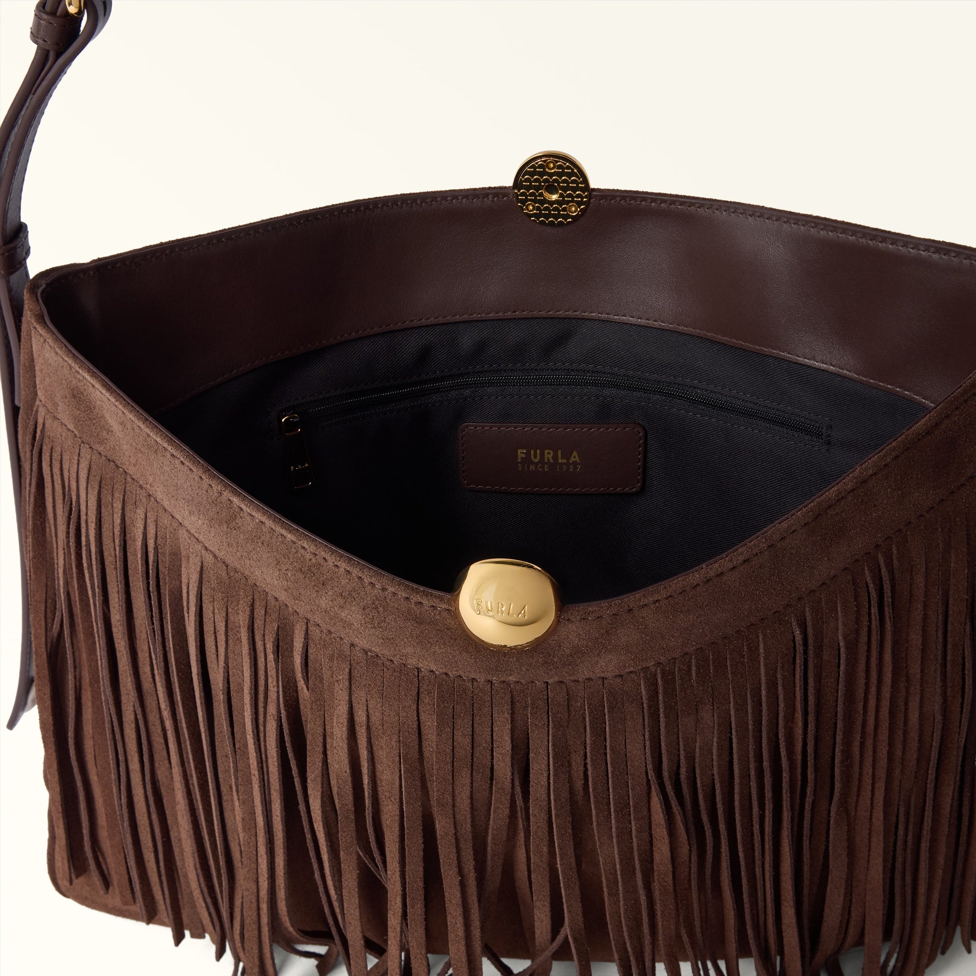 Furla Sfera Soft L Shoulder Bag in Brown - Bags 