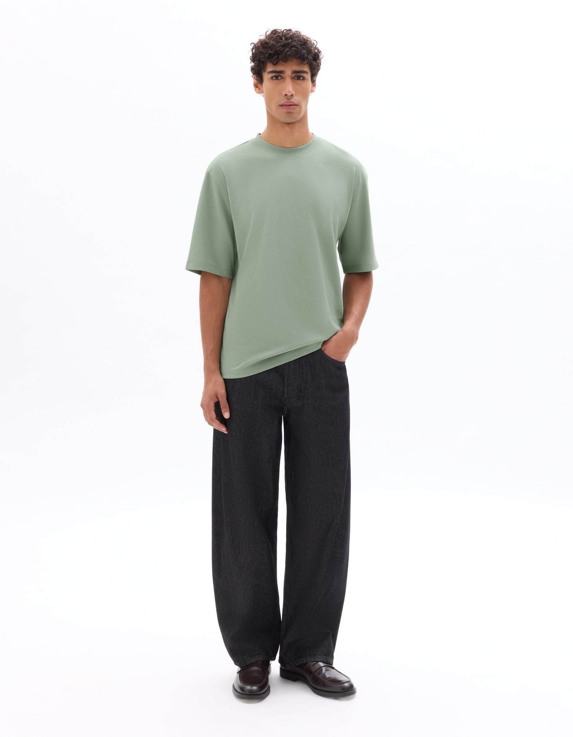 Celio Oversized round neck T-shirt - Green