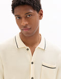 Celio Cotton Short-Sleeved Polo - White