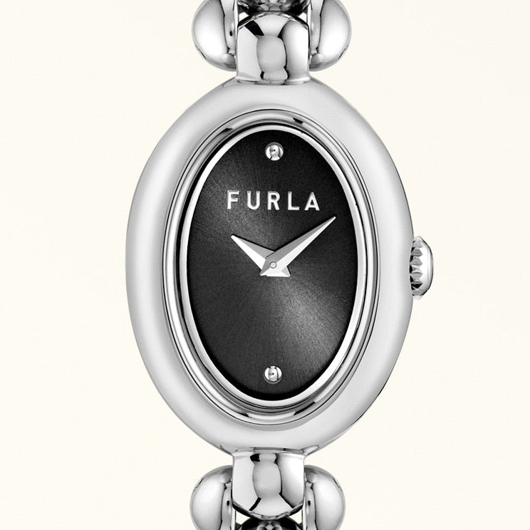 Furla Delizia Oval Case Watch 26X20Mm in Black - Watches 