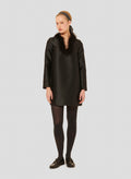 Ruta Black Satin Dress by Tara Jarmon Lebanon