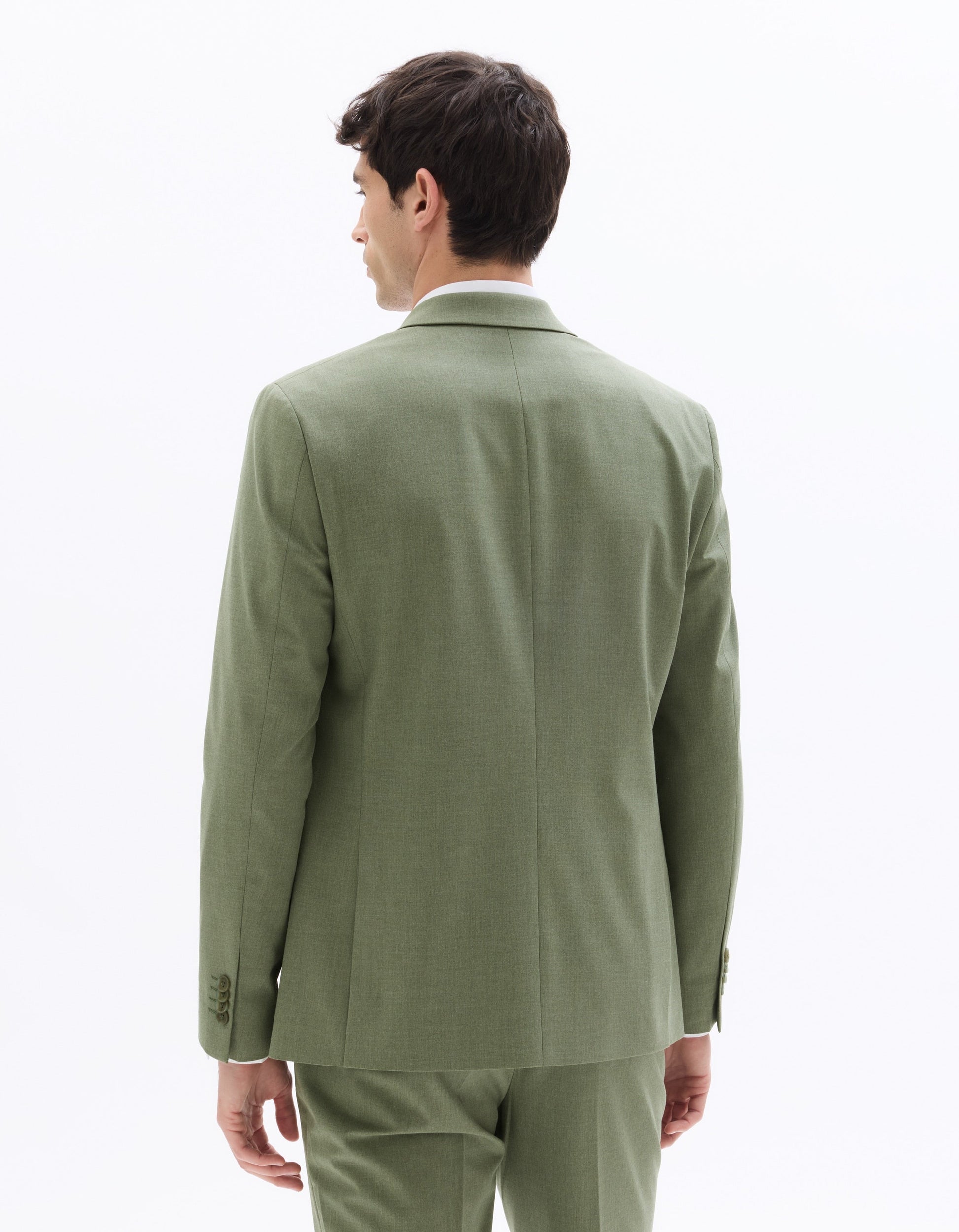Light Green Slim Fit Bi-Stretch Suit Jacket Celio
