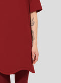 Rayme Burgundy Double Canvas Dress by Tara Jarmon Lebanon