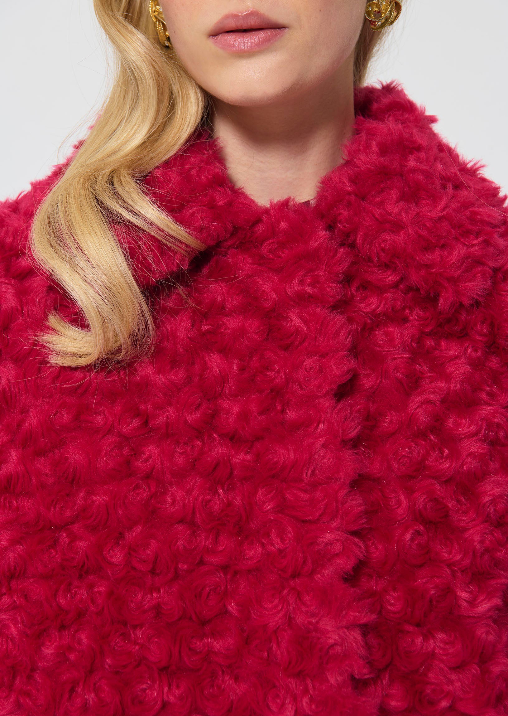 Bianca  garnet faux fur for women