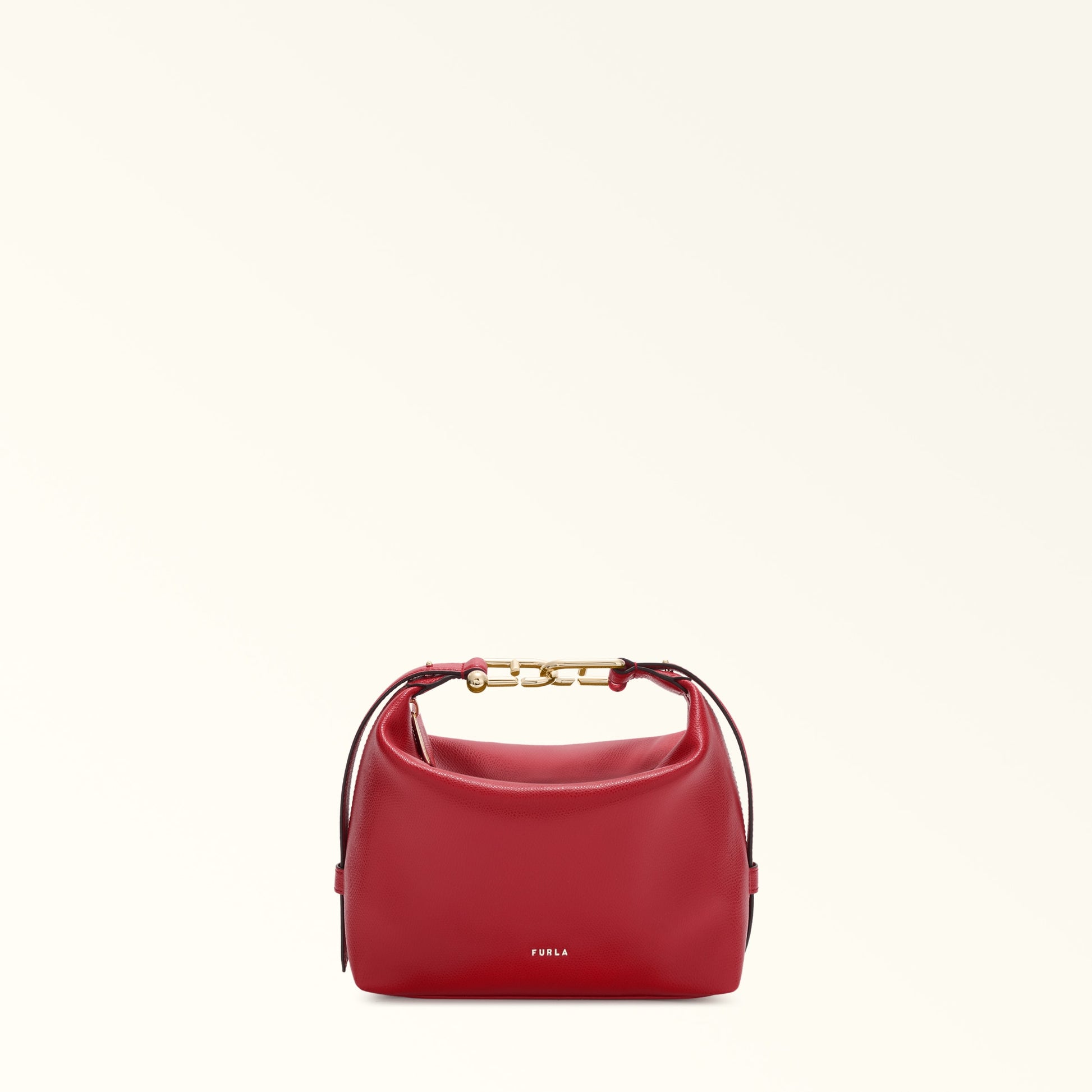 Furla Tonie Mini Hobo Bag In Leather