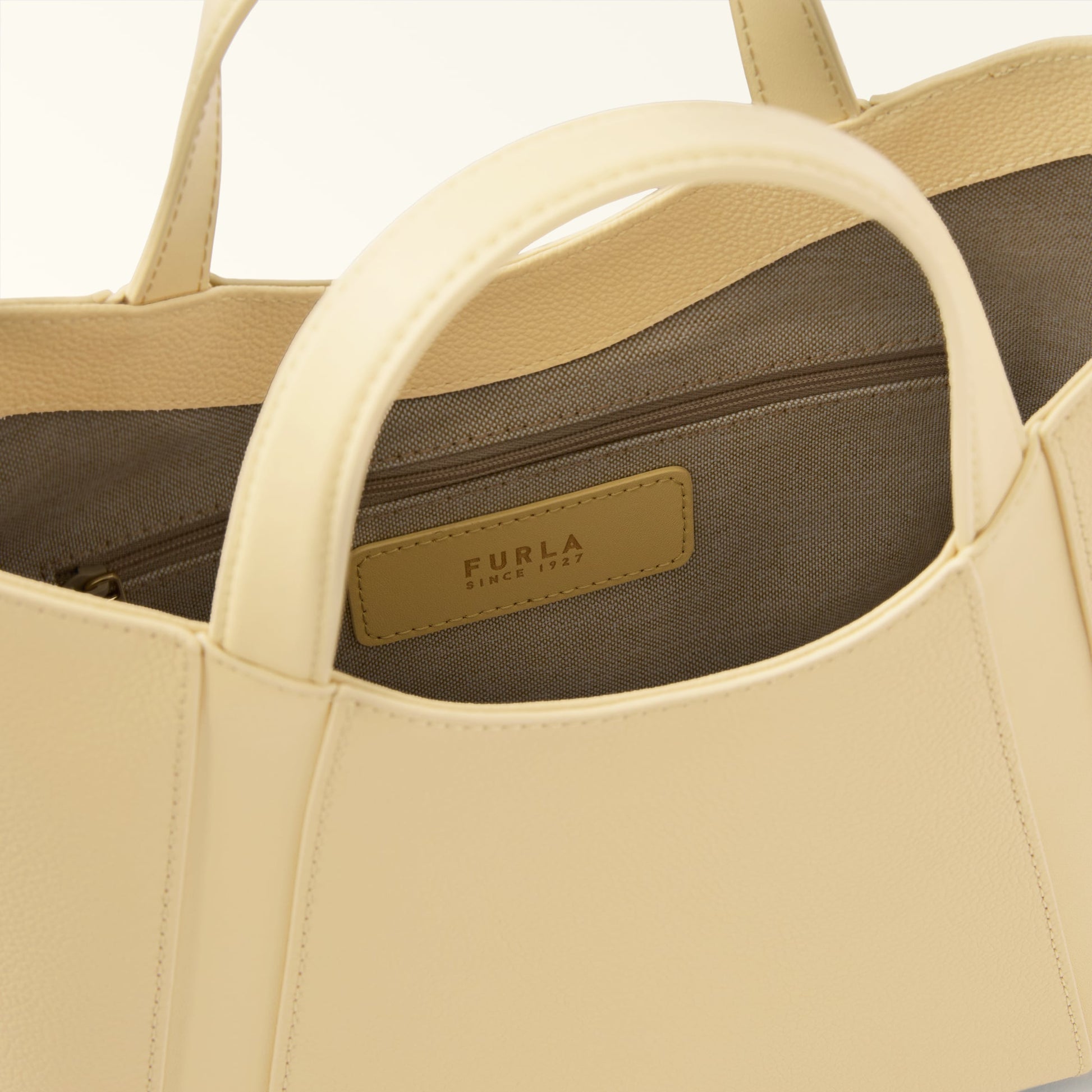 Furla Goccia S Tote in White - Bags 