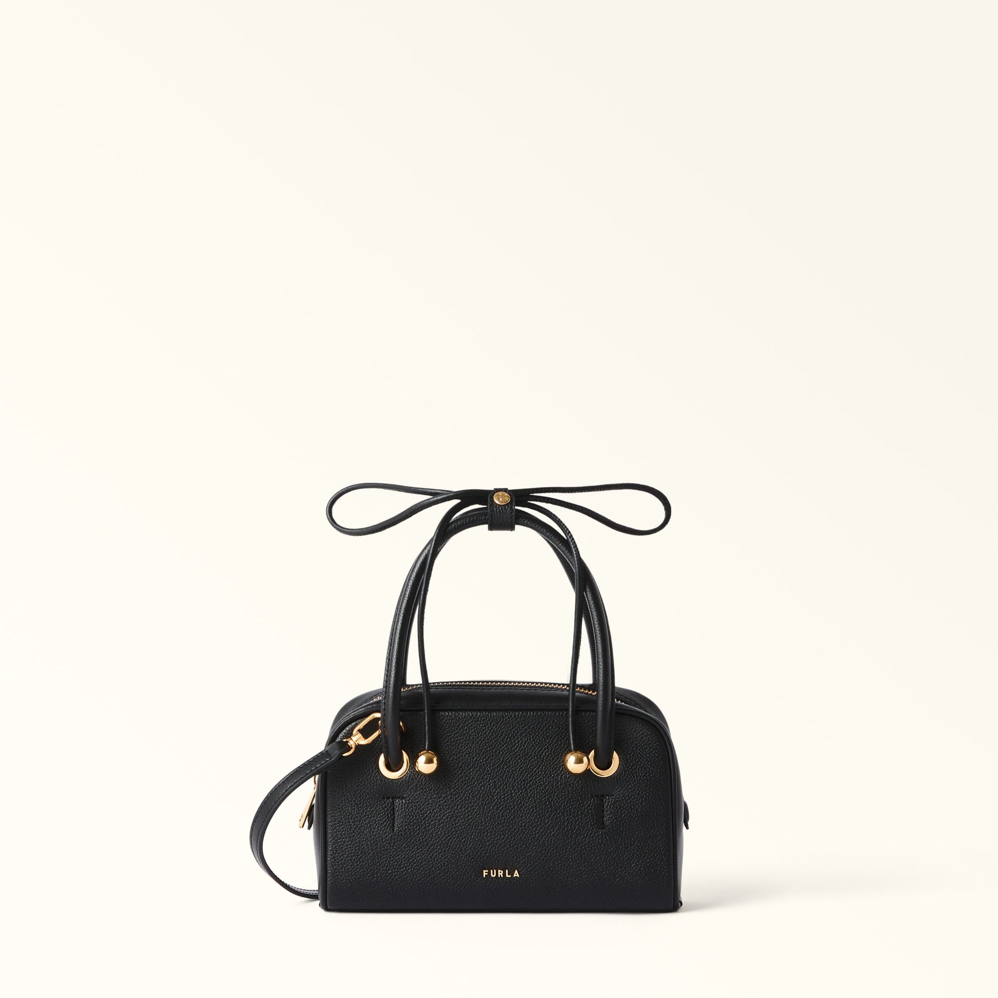 Furla Poppy Mini Dome in Black - Bags 