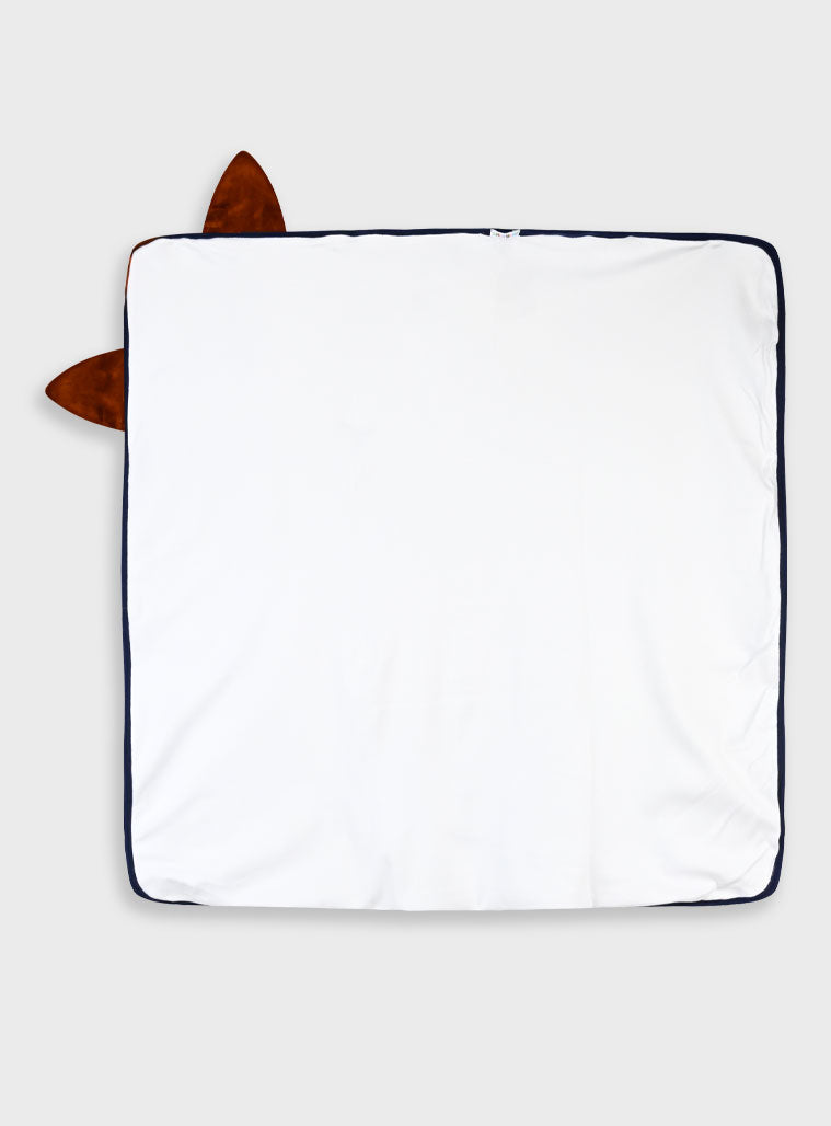  White Infant'S Bathtowel For Boy
