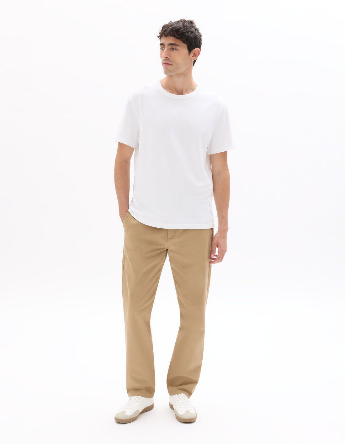 Celio Boxy Crew Neck 100% Heavyweight Cotton T-Shirt - White