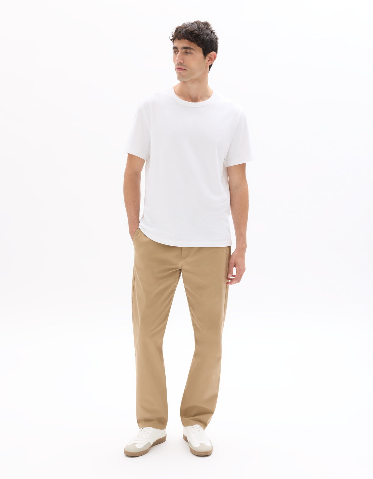 Celio Boxy Crew Neck 100% Heavyweight Cotton T-Shirt - White