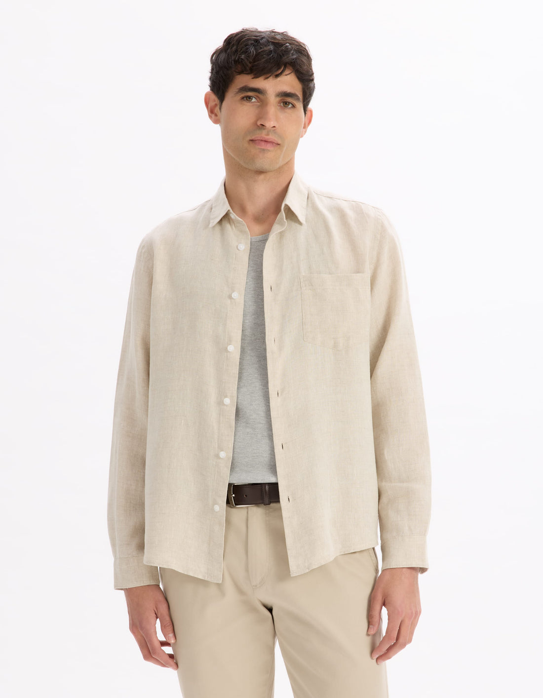 natural Long sleeves Shirt