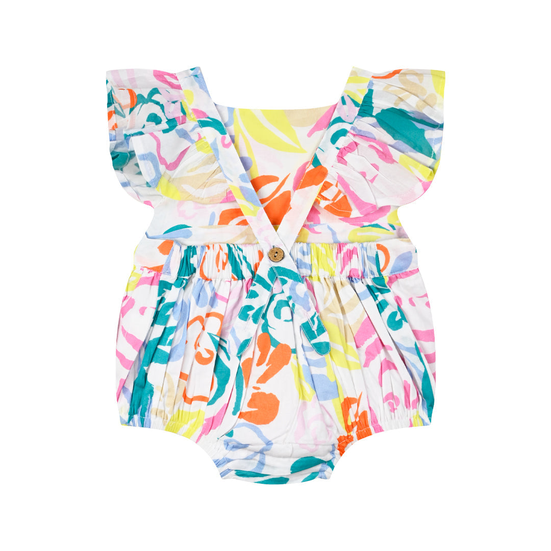 Printed romper for baby girls Energiers