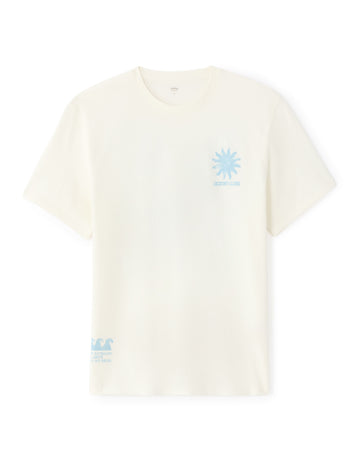 Celio Boxy crew neck T-shirt - 100% cotton naive print - White
