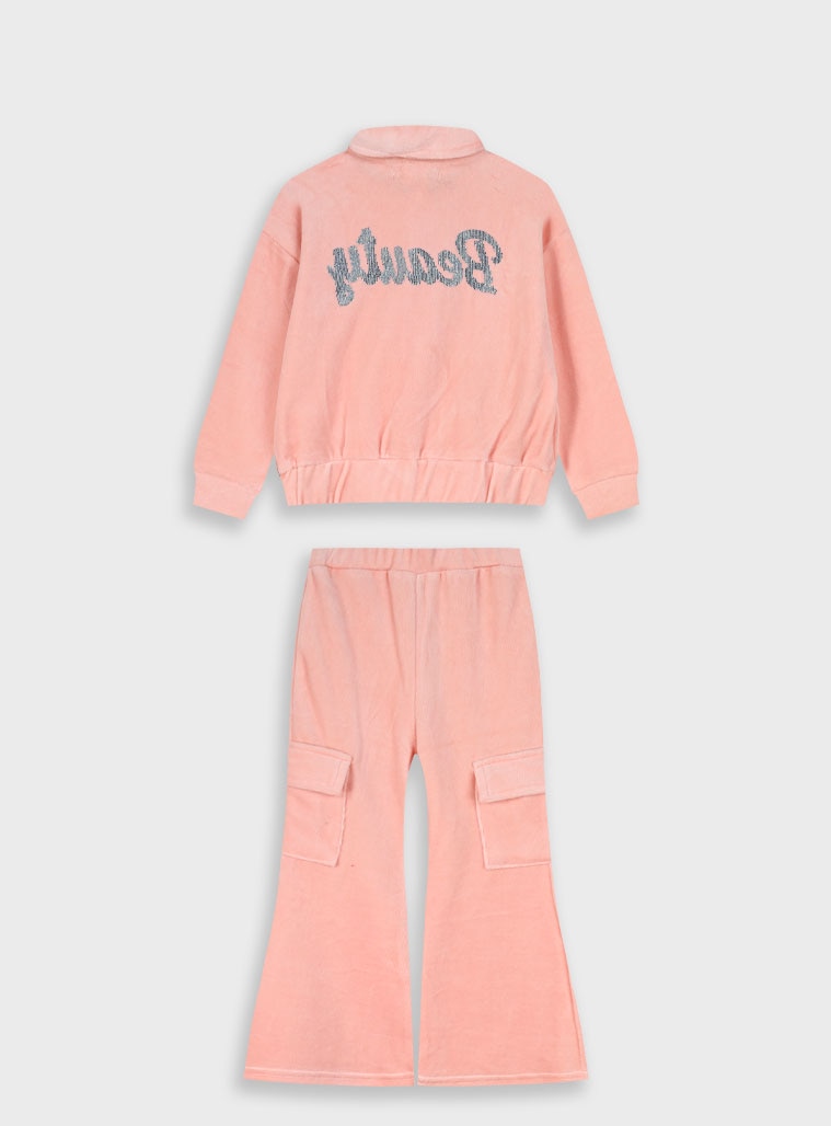 Purple Tracksuit Cardigan,Trousers for Girls