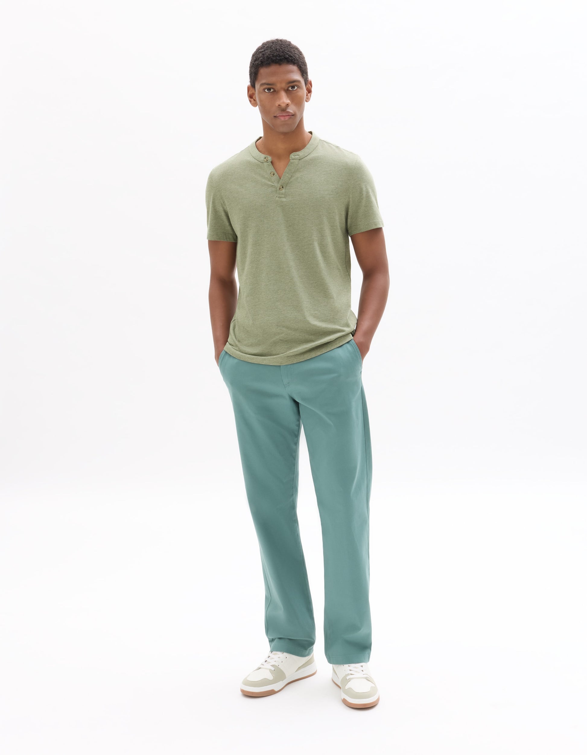 Light Khaki Short sleeves TShirt for men