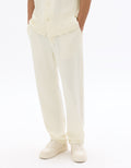 Celio Relaxed Textured Knit Pants - Beige