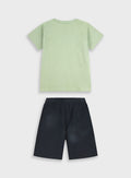 Black Set(Blouse,Shorts) for Boys