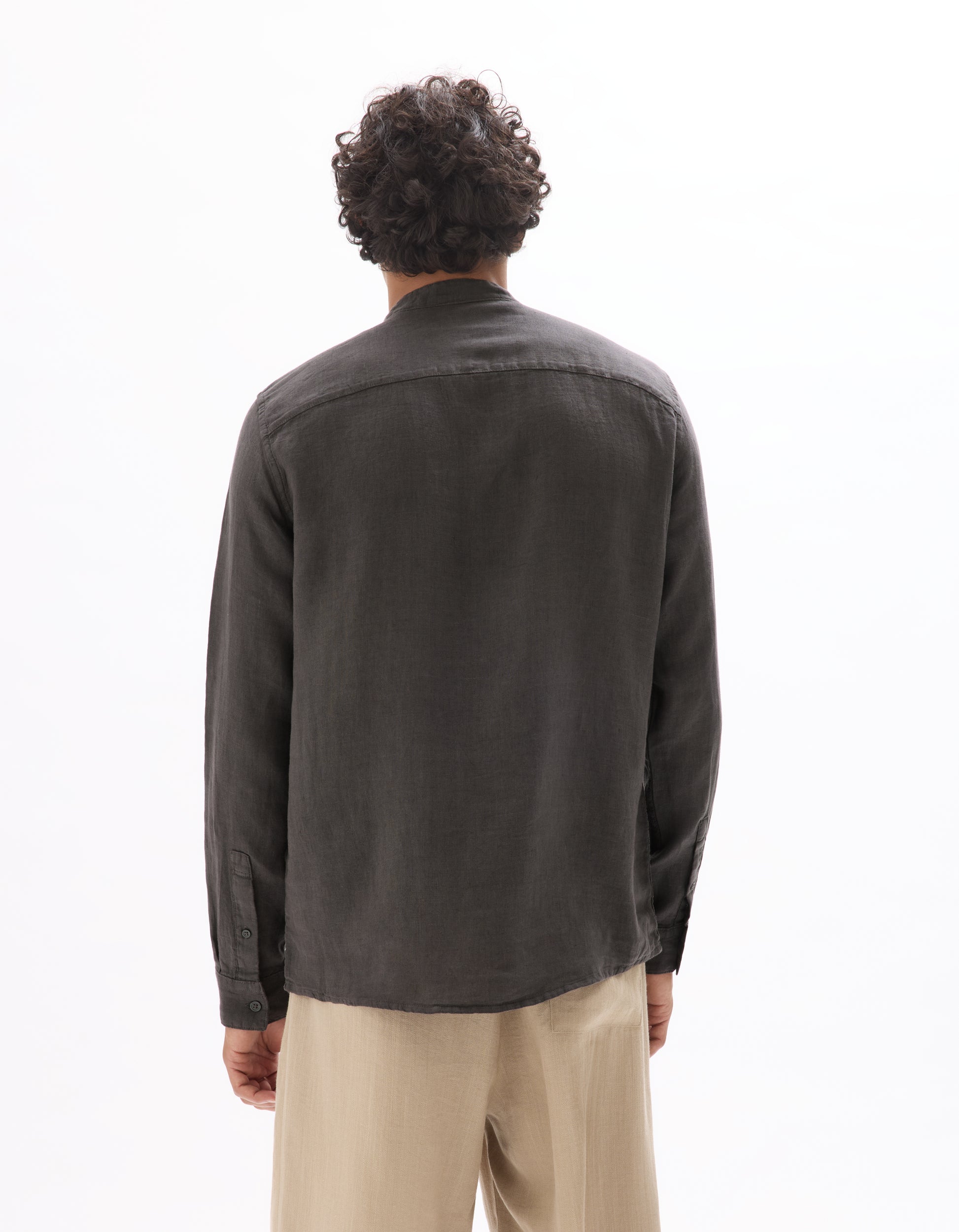 Gris Fonce Long Sleeves Shirt - Celio Lebanon