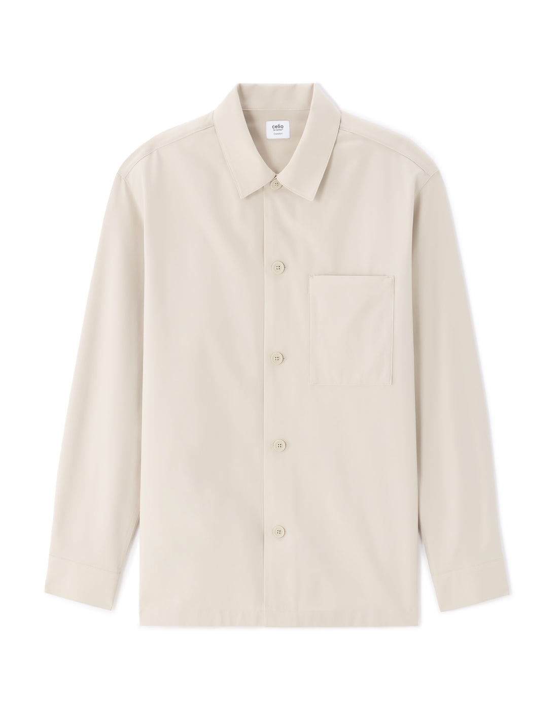 Beige Overshirt for Men