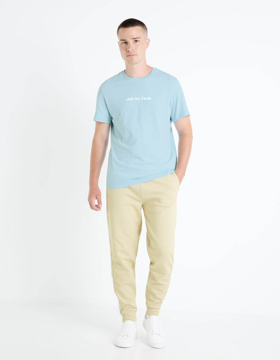 FETHEART BABY BLUE SS TSHIRT - Celio lebanon