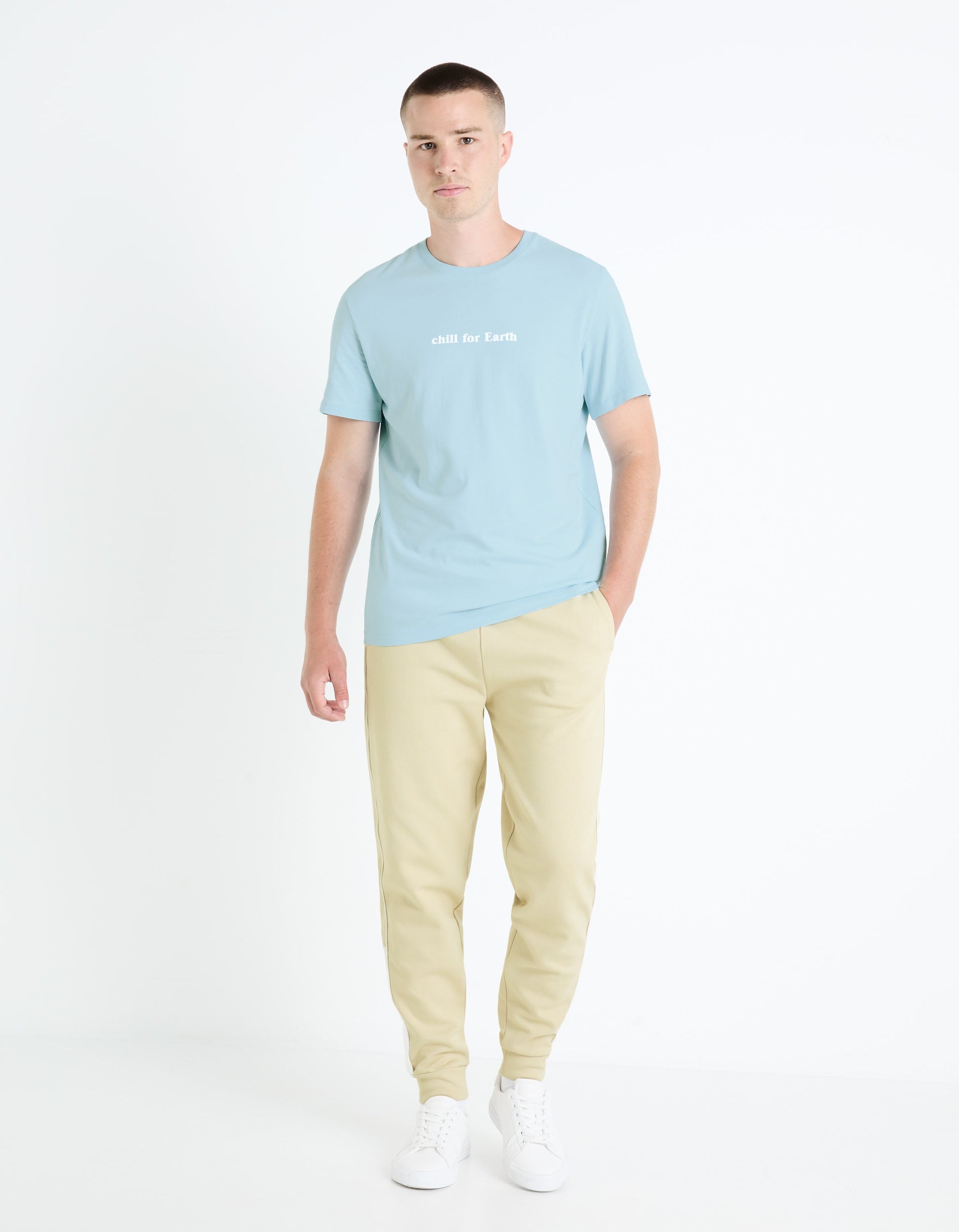 FETHEART BABY BLUE SS TSHIRT - Celio lebanon