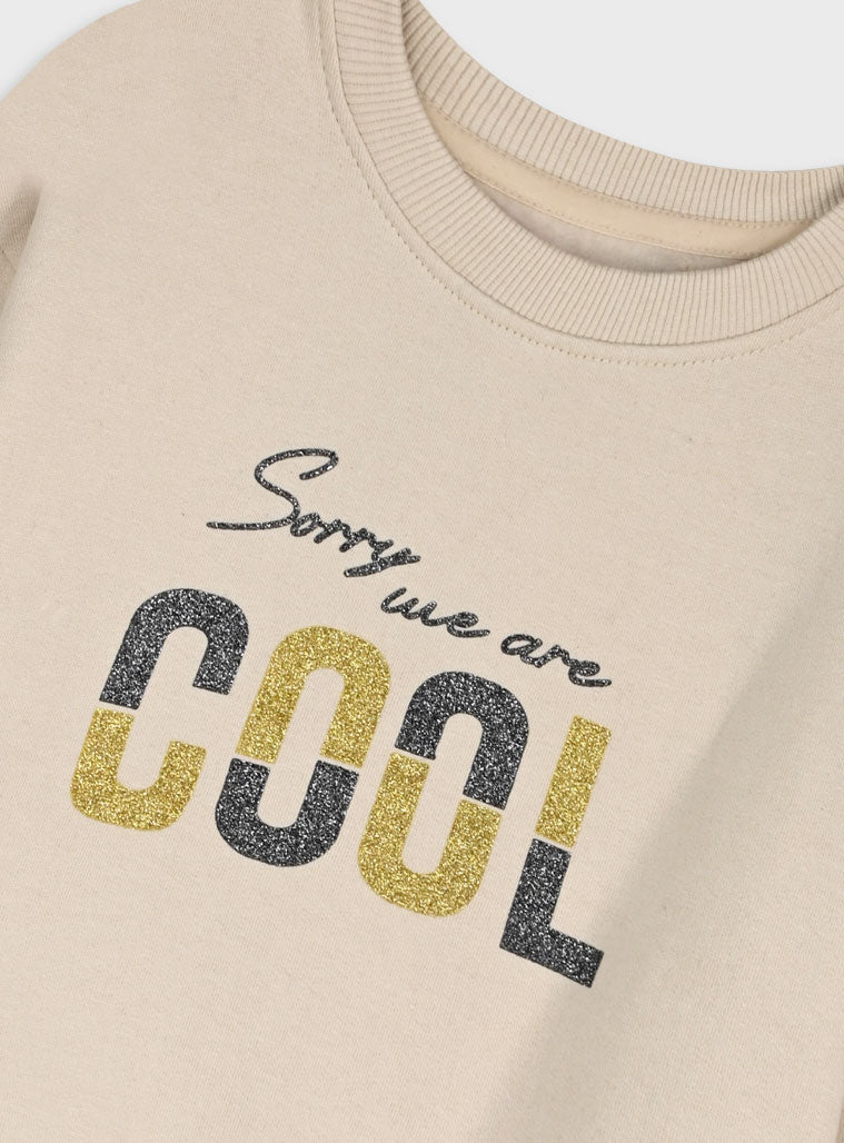 Children's Offwhite Tracksuit For Girl