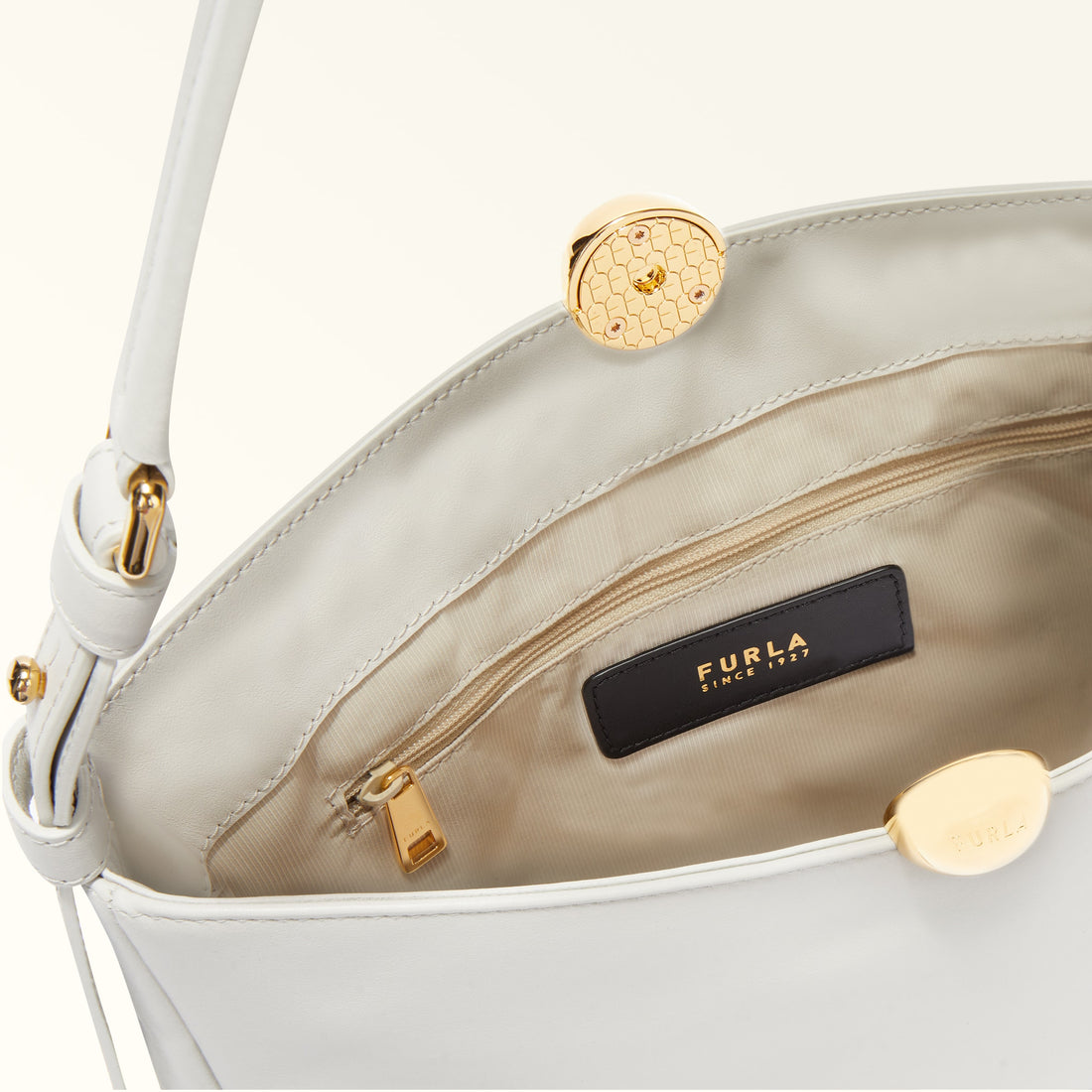 Shoulder Bag F5S-Furla Sfera Soft Marshmallow