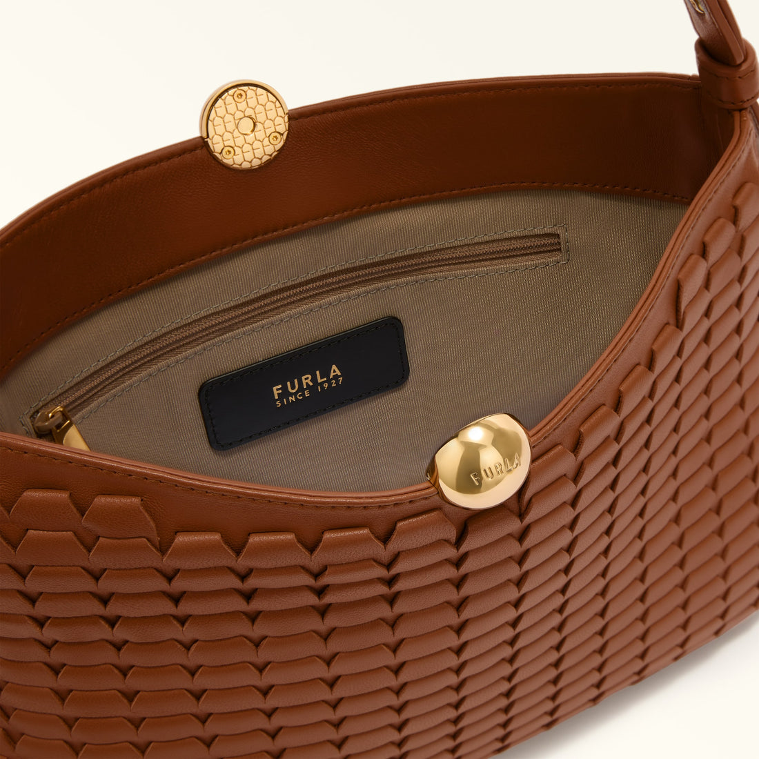 Shoulder Bag F5S-Furla Sfera Soft Cognac H