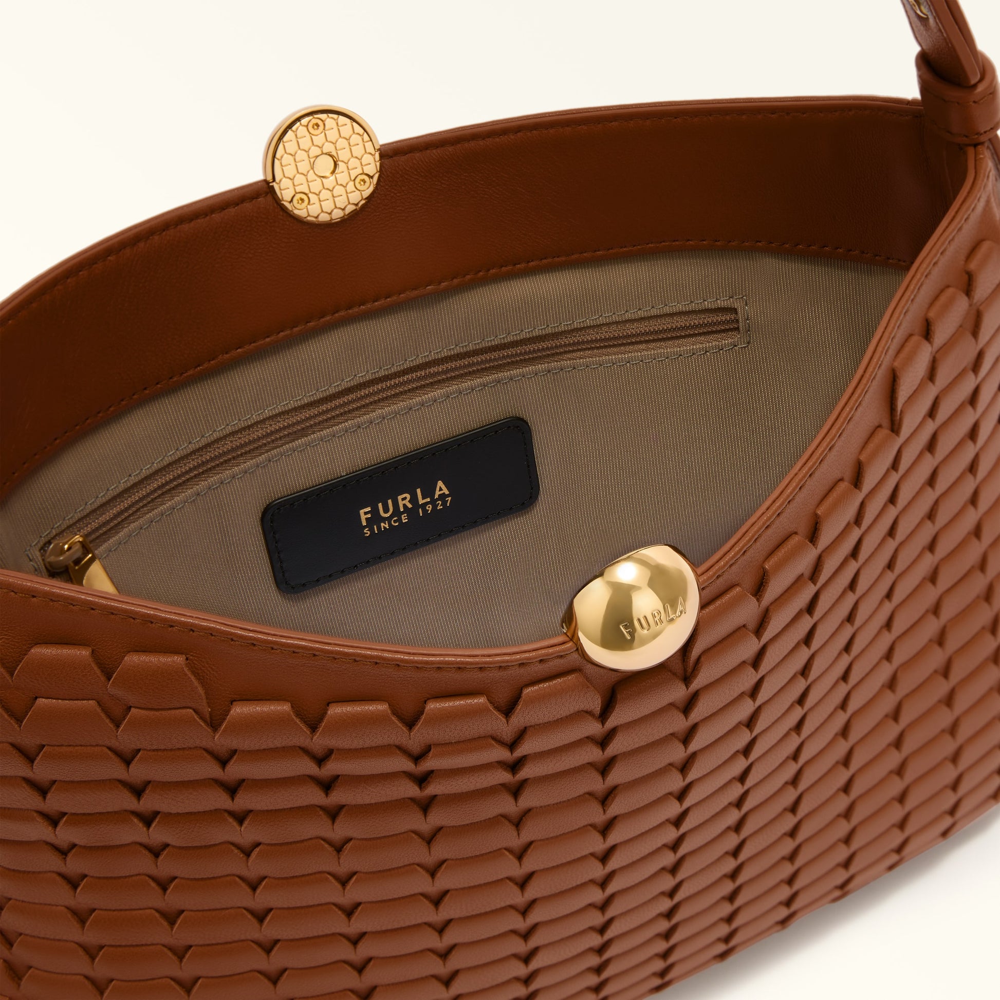 Shoulder Bag F5S-Furla Sfera Soft Cognac H