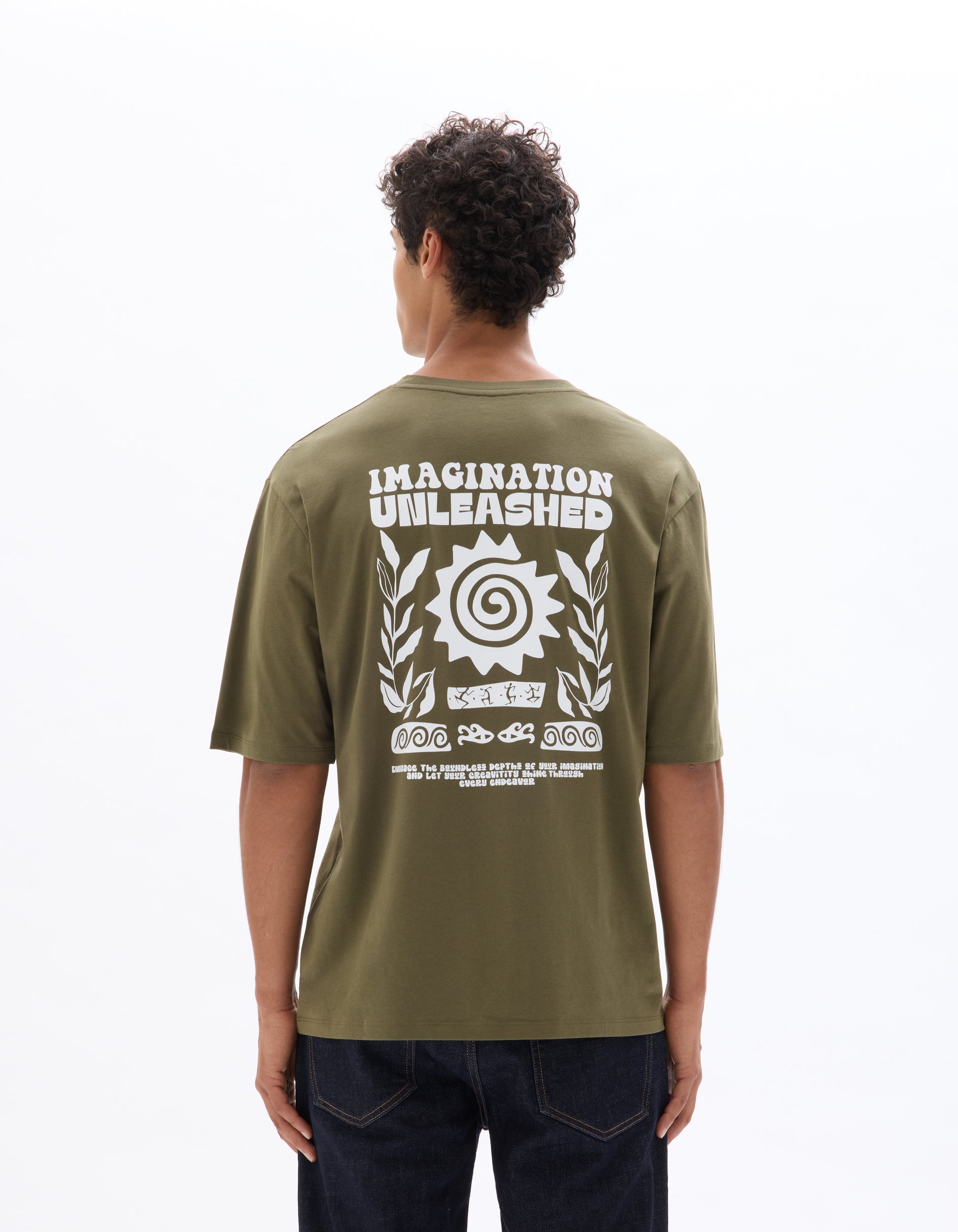 Dark Khaki Short Sleeves Tshirt - Celio Lebanon