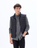 Black Puffy Jacket - Celio Lebanon