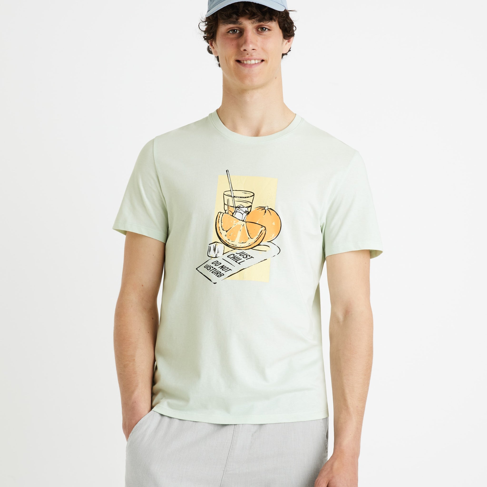 FEGRUME LIGHT GREEN SS TSHIRT - Celio lebanon