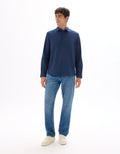 navy Long sleeves Shirt