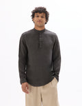 Gris Fonce Long Sleeves Shirt - Celio Lebanon