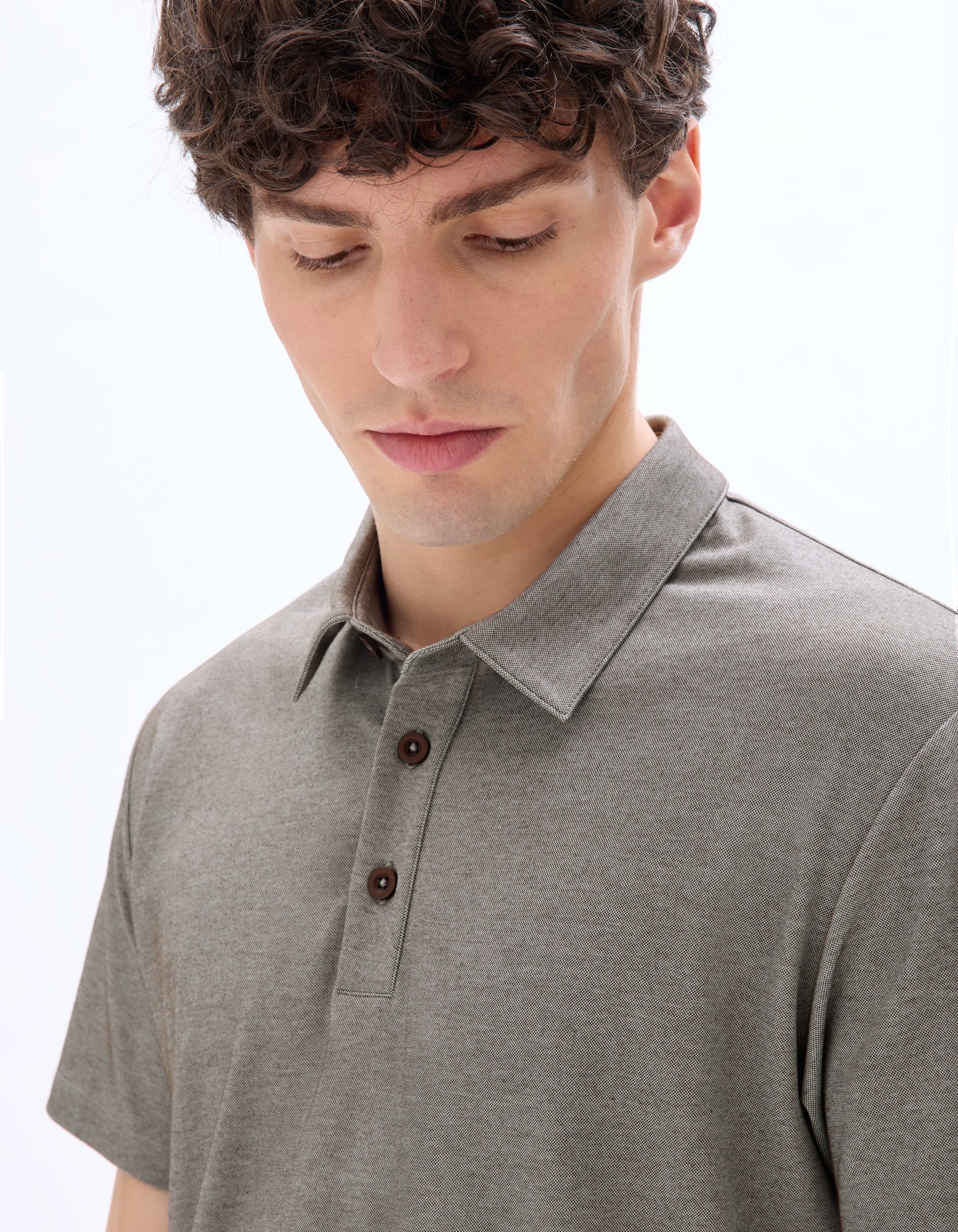 MEBI ECRU SS POLO - Celio lebanon