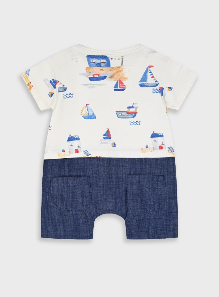 Blue Infant Romper for Boys