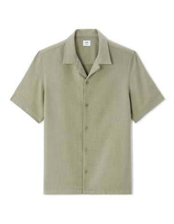 Textured Regular Fit 100% Cotton Short-Sleeve Shirt Celio