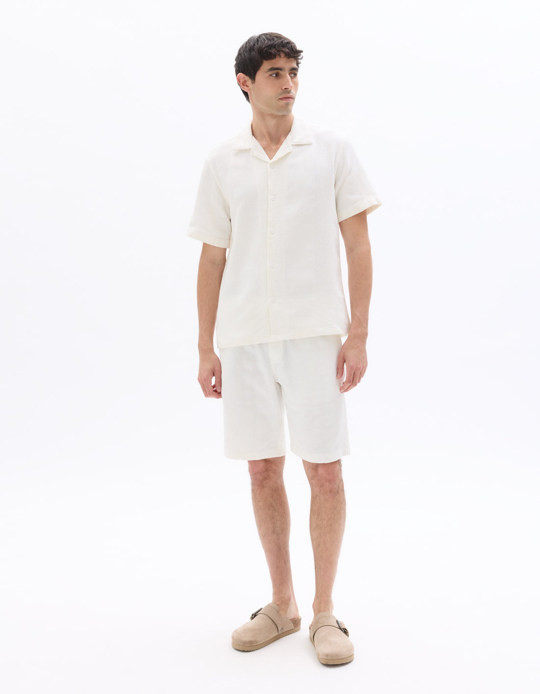 Celio Cotton Bermuda - White