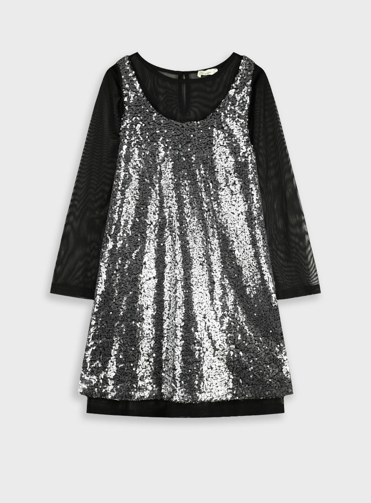 Girl Dress - Silver