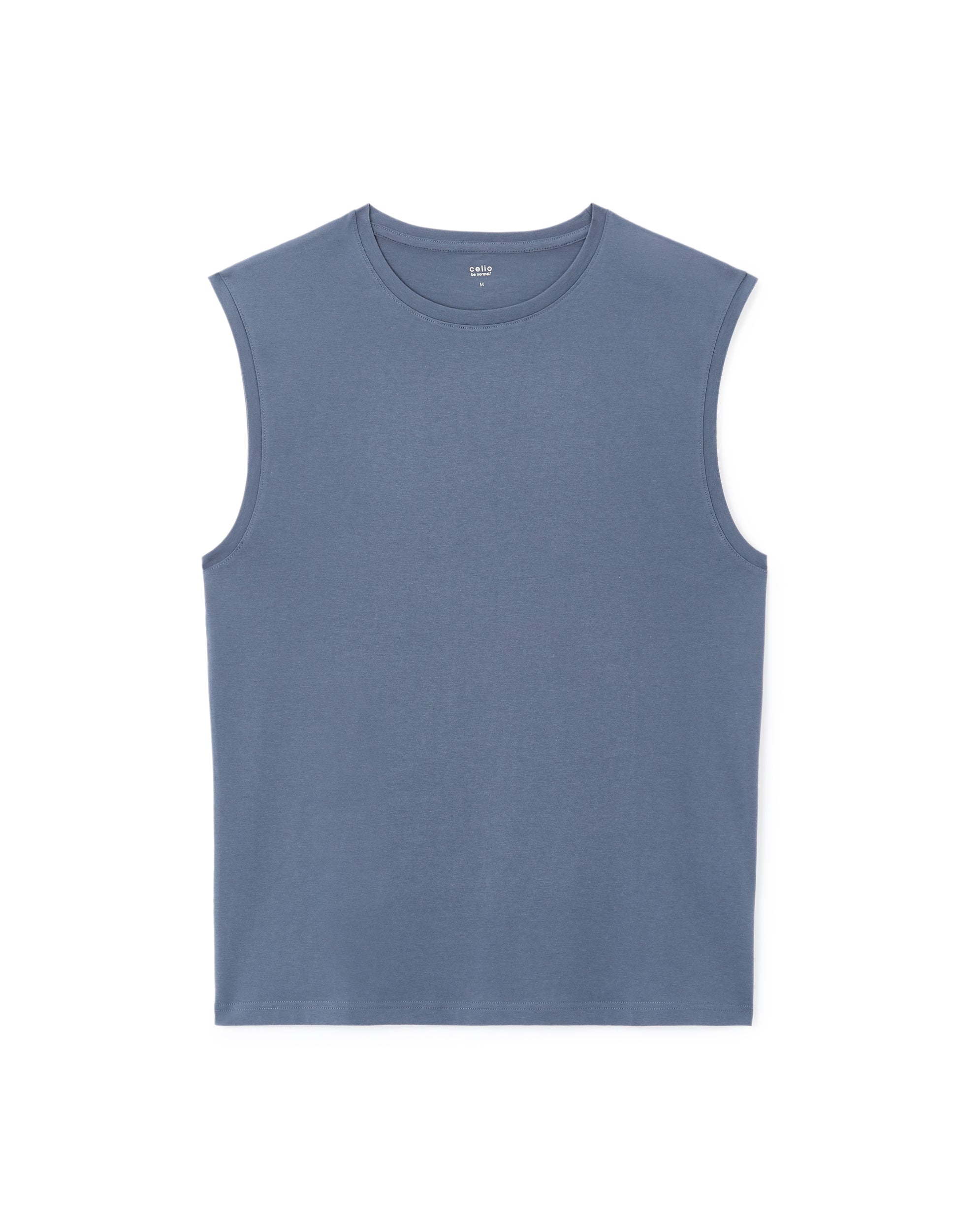 Grey Blue Singlet - Celio Lebanon