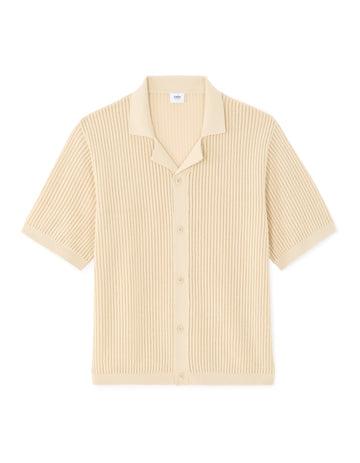 Celio Cotton Short-Sleeved Polo - Beige
